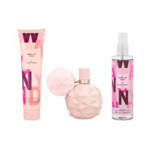 SET ARIANA GRANDE SWEET LIKE CANDY 3 PZS (100 ML EDP+BODY SOUFFLE 100 ML+BODY MIST 118 ML)