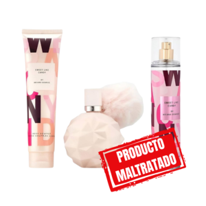 SET ARIANA GRANDE SWEET LIKE CANDY 3 PZS (100 ML  EDP+BODY SOUFFLE 100  ML+BODY MIST 118 ML)