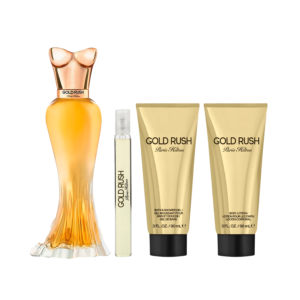 SET PARIS HILTON GOLD RUSH EDP WOMAN 100ML (EDP 100 ML + EDP 6 ML + BODY LOTION 90 ML + SHOWER GEL)